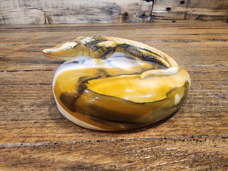 Mookaite with Crocodile