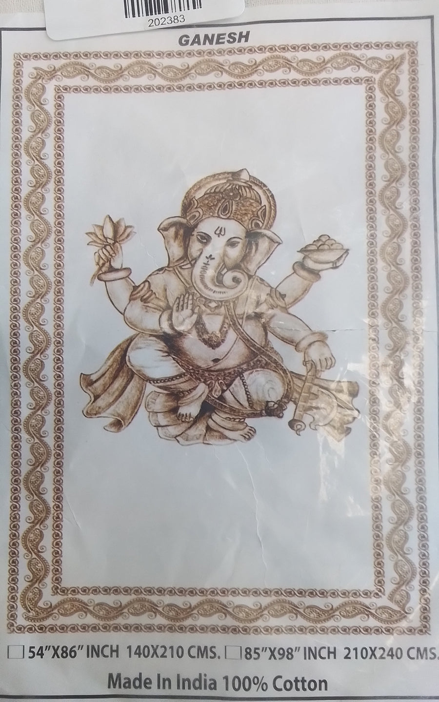 Cotton Altar Cloth - Ganesh 140 x 210 cm's