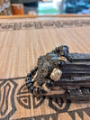 Black Stripe Agate Buddha Bracelet