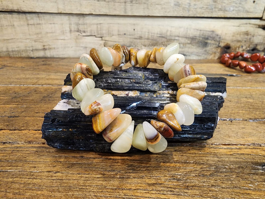 BRACELET - TUMBLED Prehnite