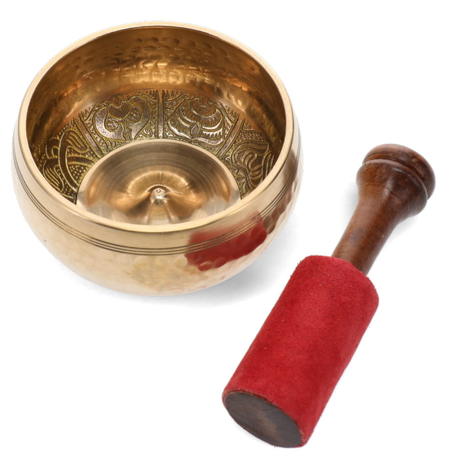 Singing Bowl - Auspicious Symbols Hammered 10 cm