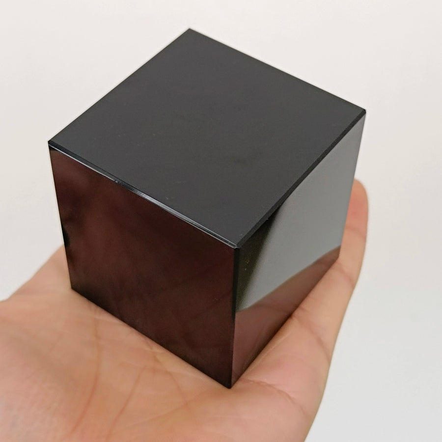 Crystal - Cube -Black Obsidian