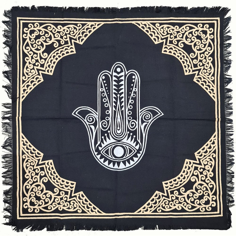 Altar Cloth Tapestry Cotton Hamsa Hand 60 x 60 Cm's