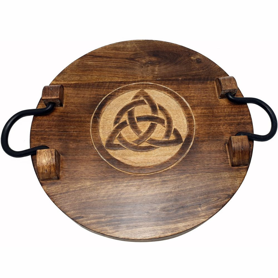 ALTAR TRAY - Triquetra Round 35x35cm