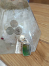 Ammolite Crystal Pendent Sterling Silver