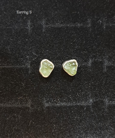 Moldavite Earrings Assorted - Sterling Silver