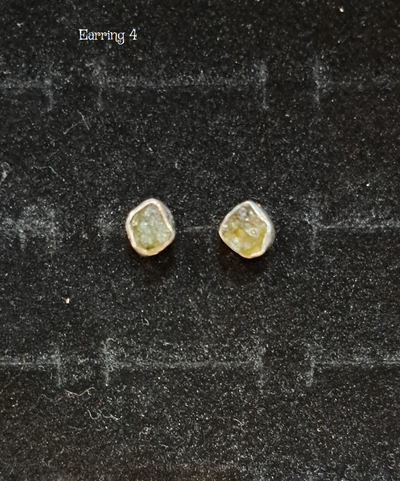 Moldavite Earrings Assorted - Sterling Silver