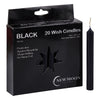 Black Wish Candles 10 Cm's - 20 Pack