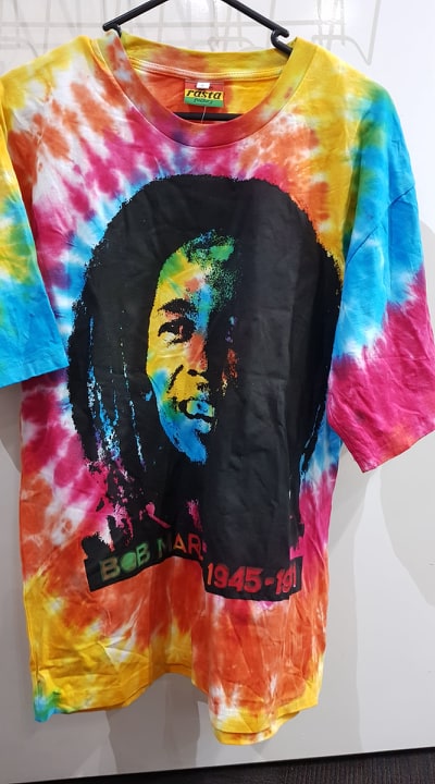 bob marley tie dye shirt