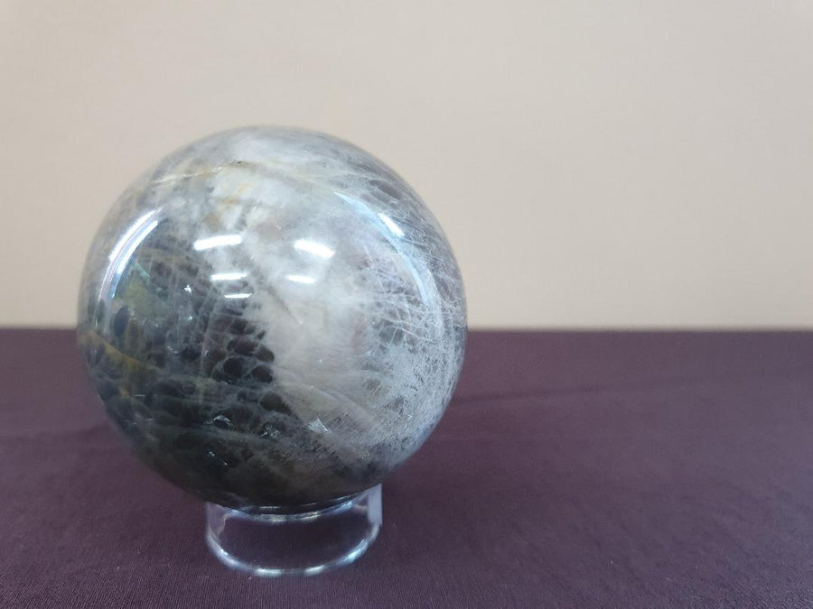 Moonstone Black- sphere 380g