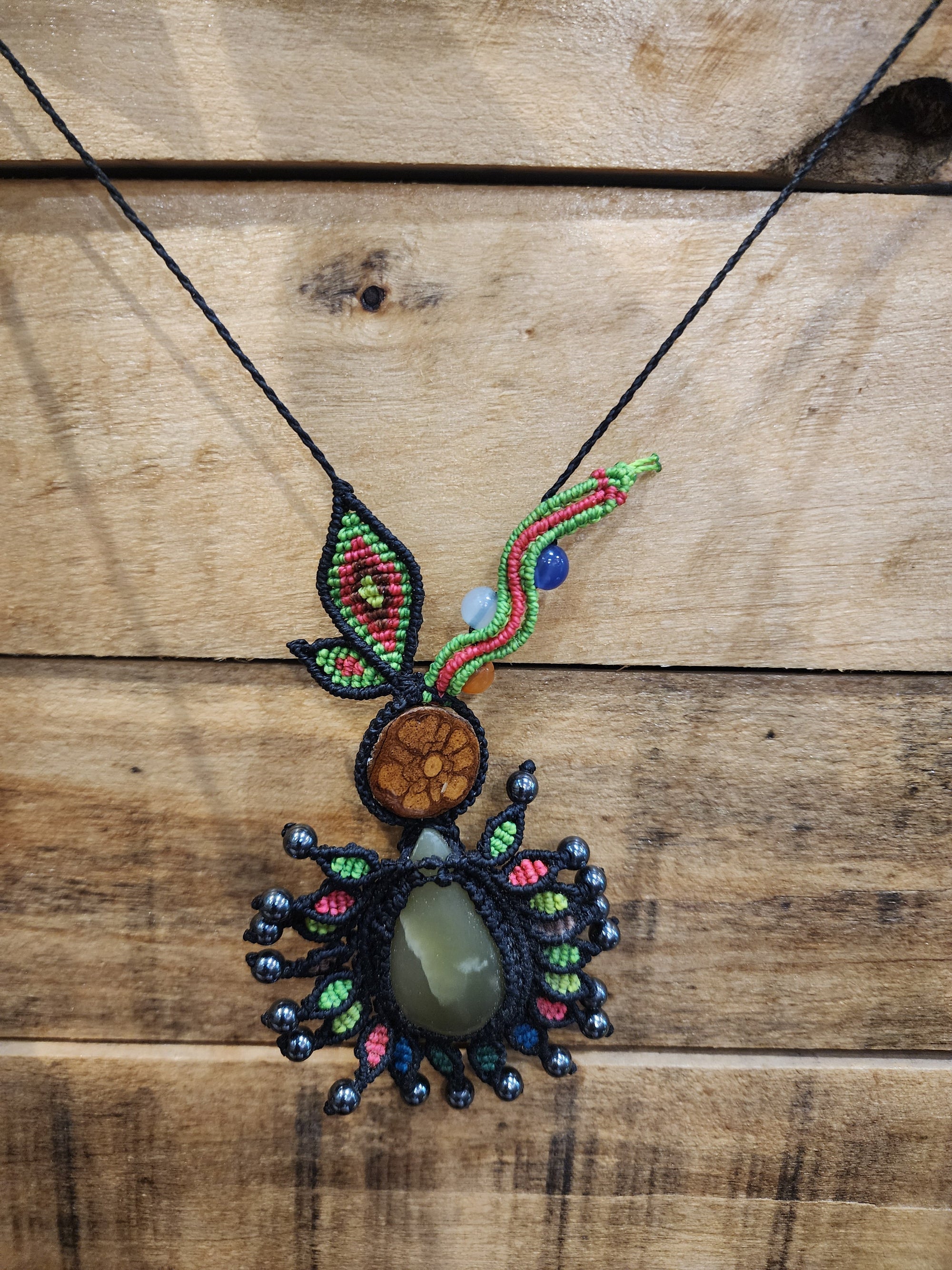 Necklace Macrame Crystals