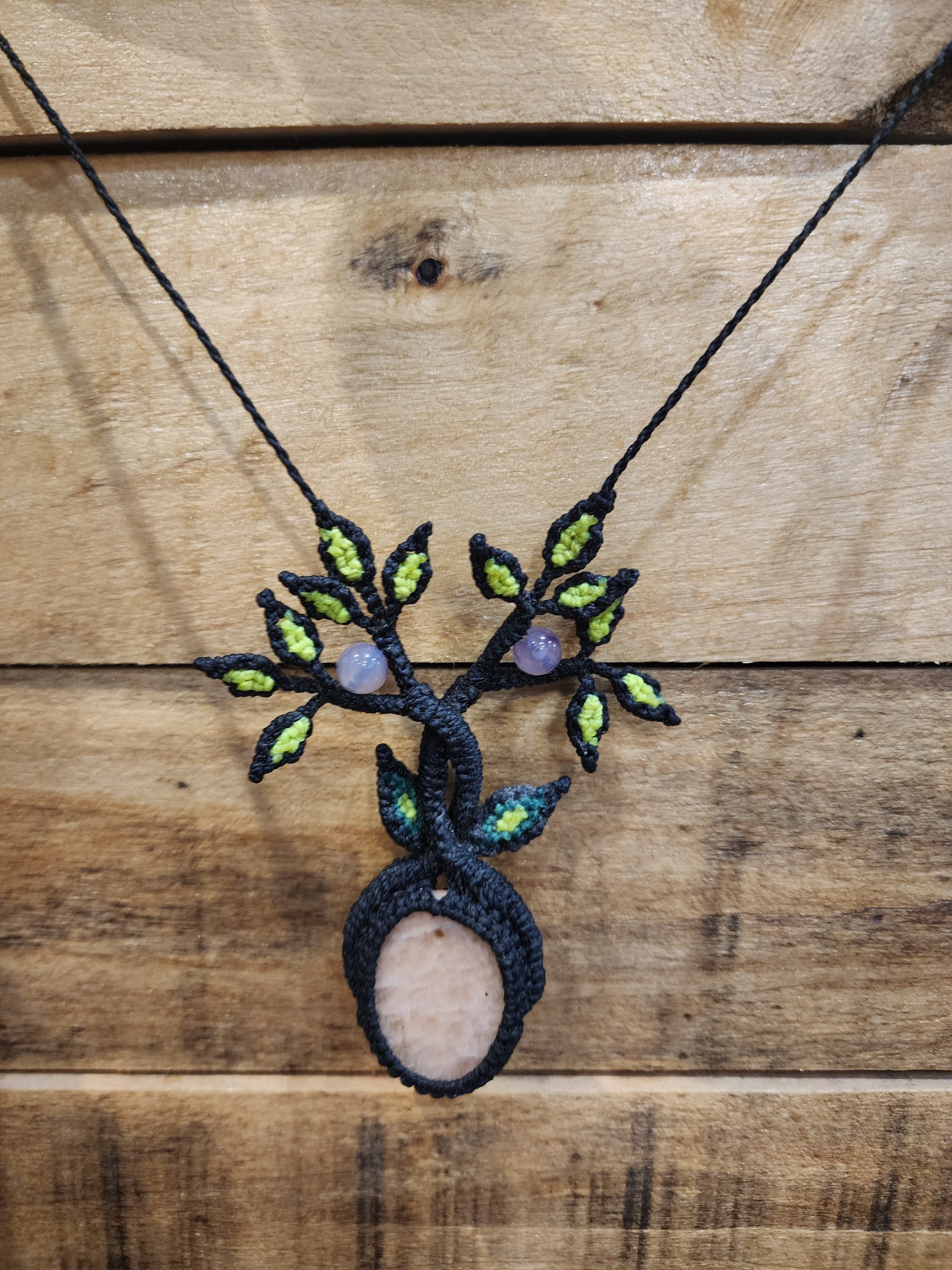 Necklace Macrame Crystals