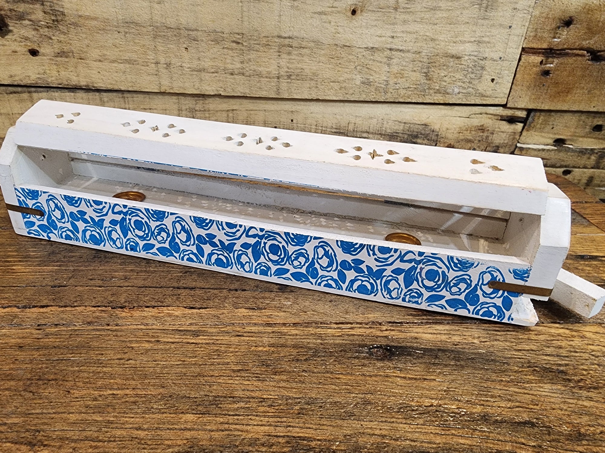 Wooden Coffin Incense Holder - Assorted