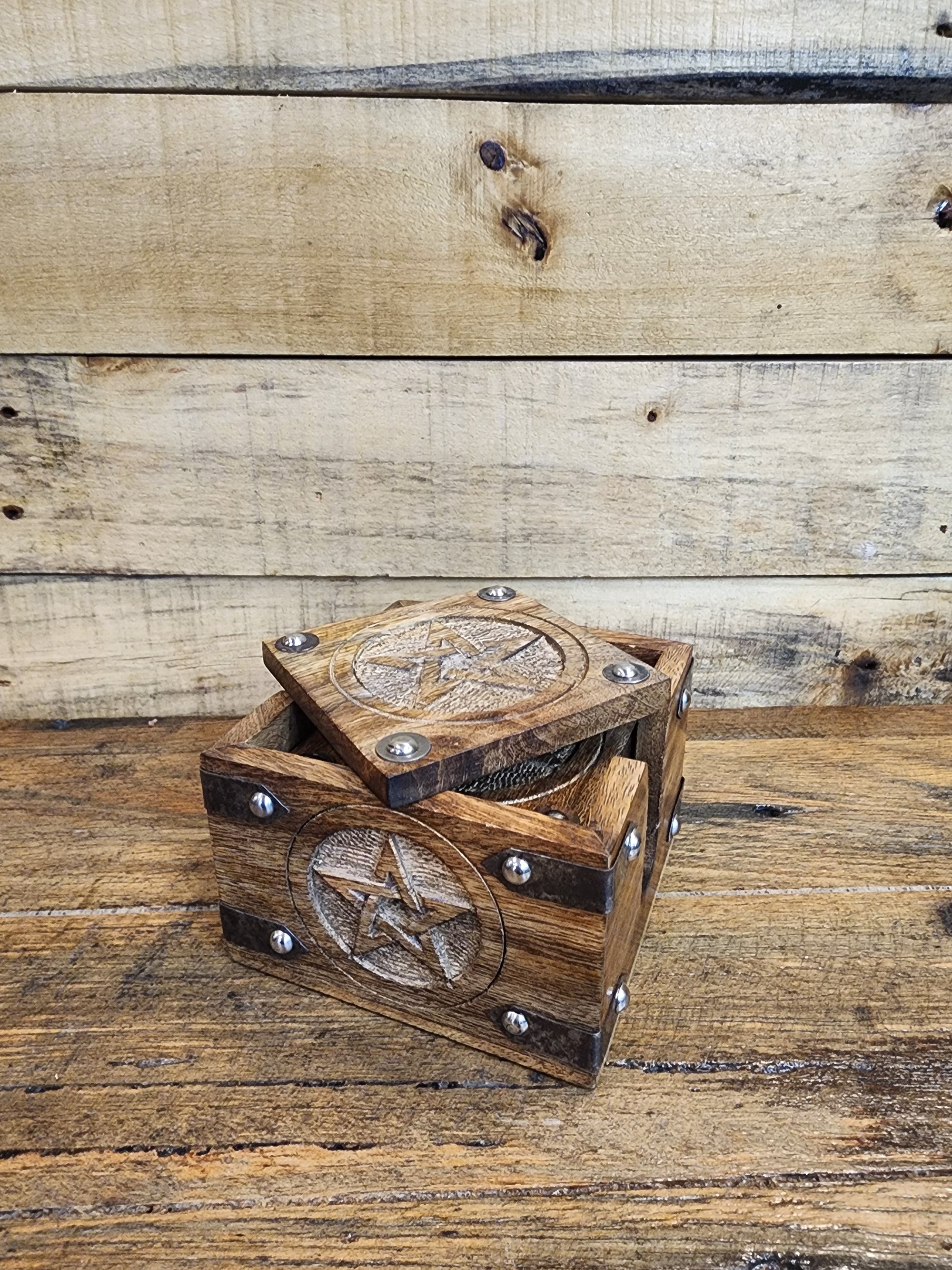 Coasters - Wooden Pentagram
