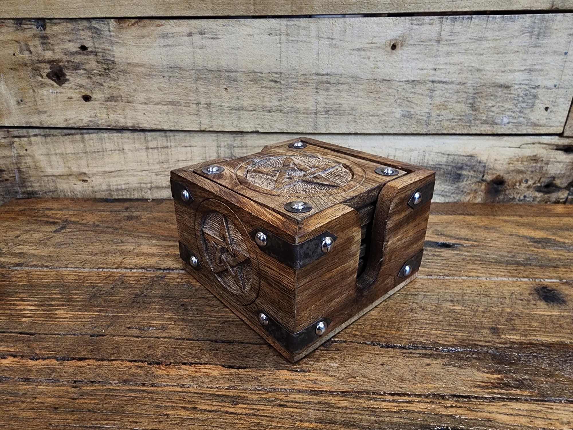 Coasters - Wooden Pentagram
