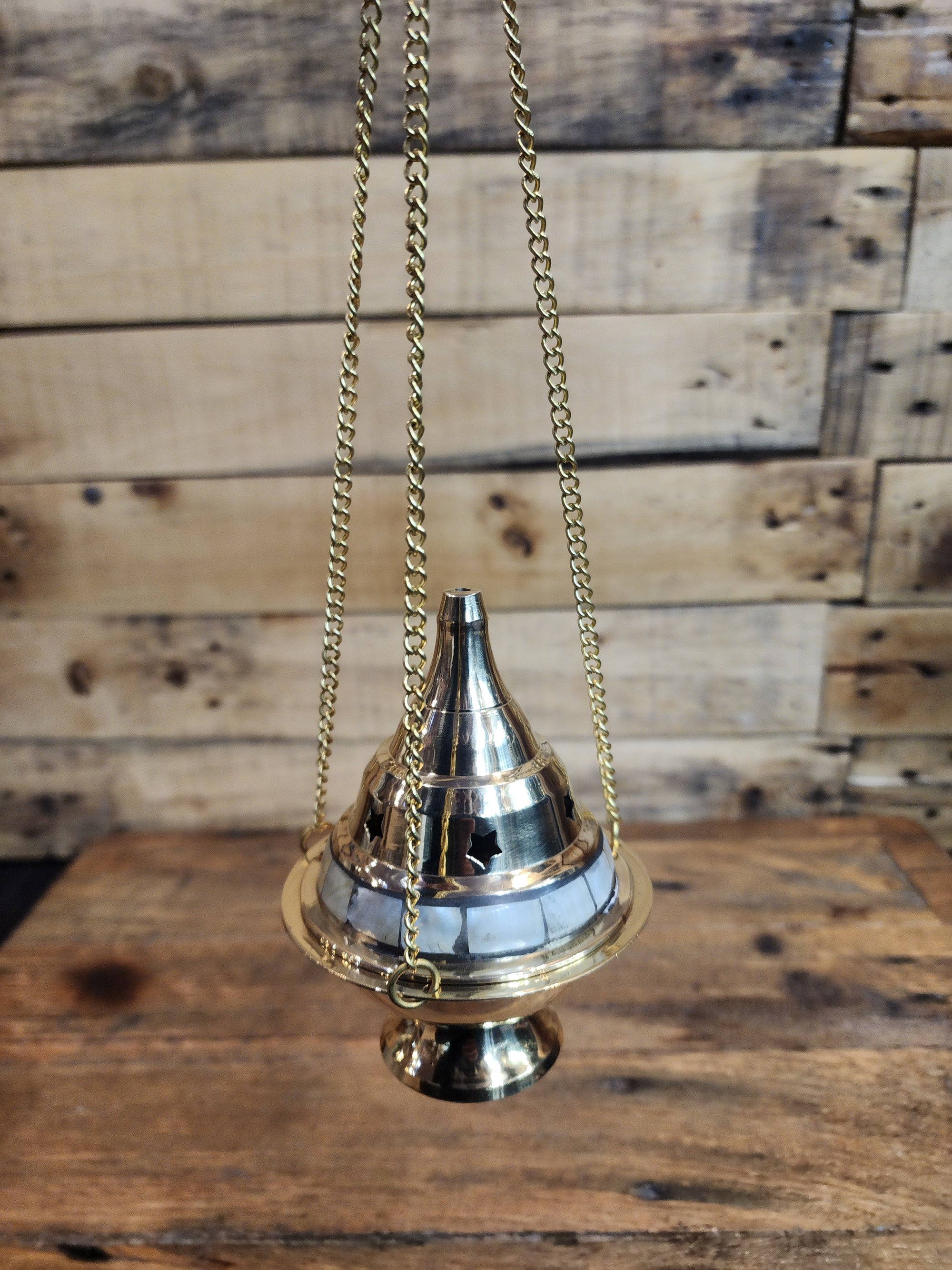 Hanging Brass Resin Burner - Assorted