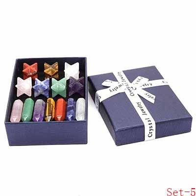 7 Chakra Point Natural Stone And Crystals Gemstone Crafts Gift Box