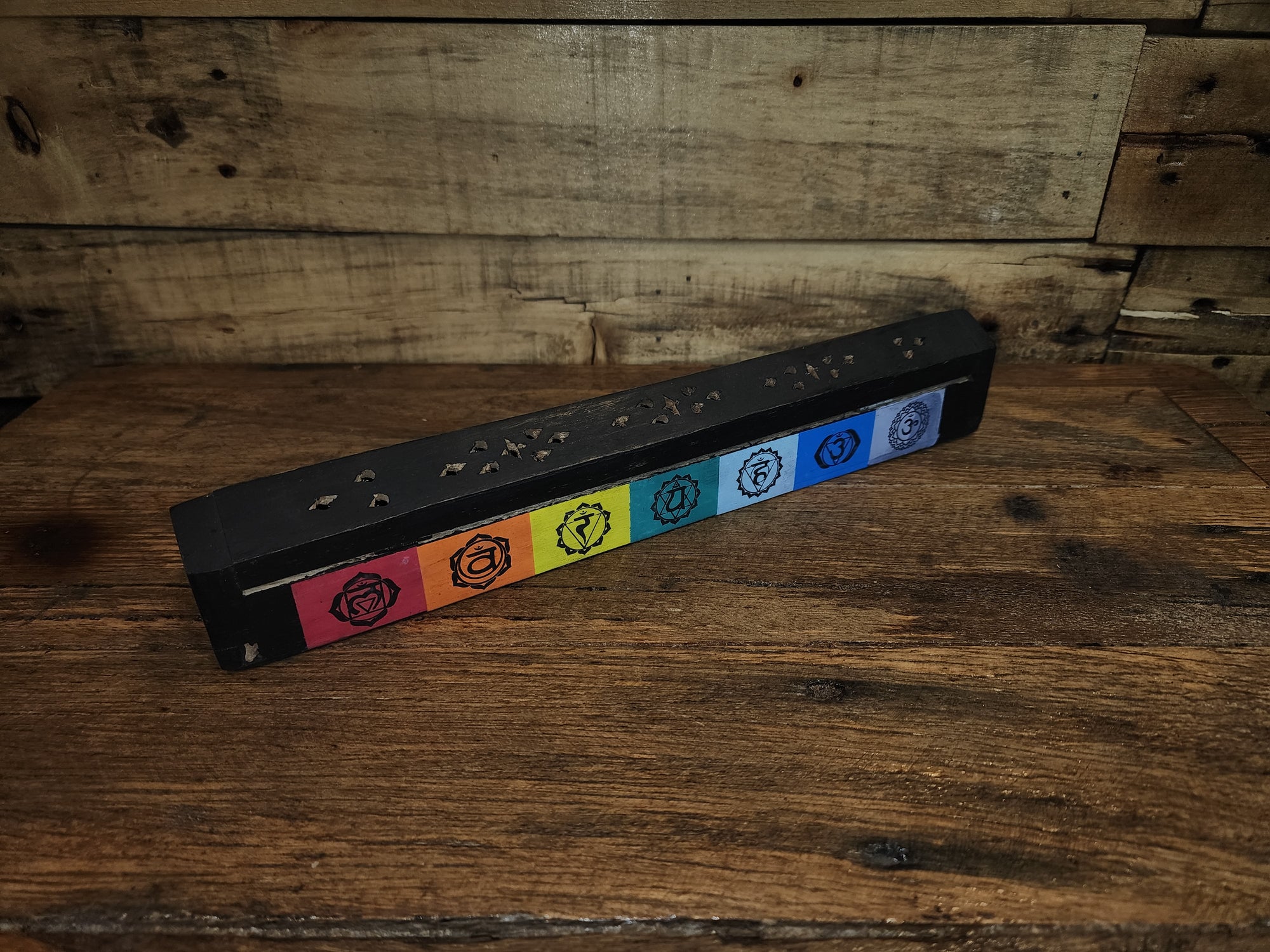Wooden Coffin Incense Holder - Assorted