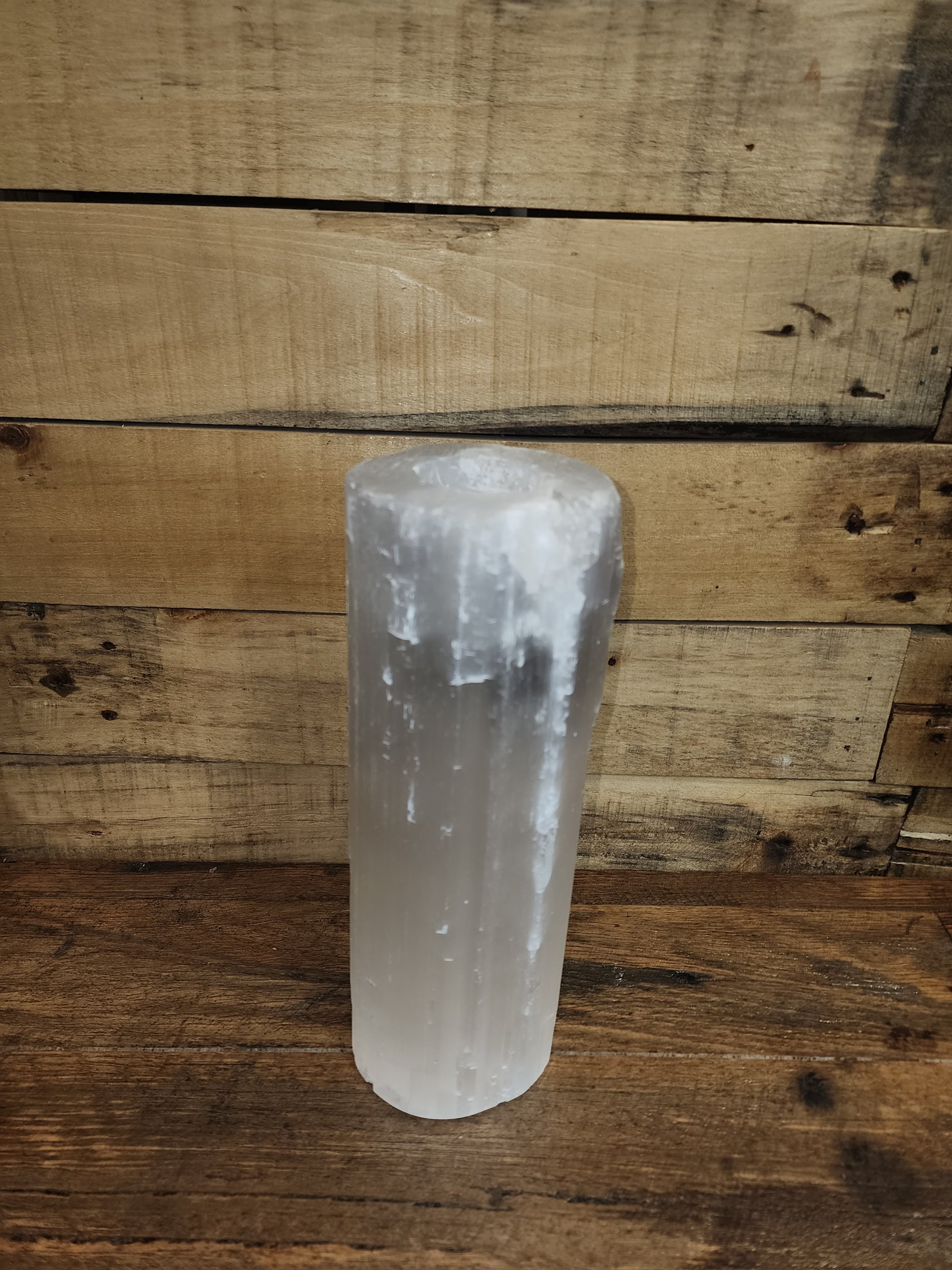Selenite Cylinder Tower 25cm