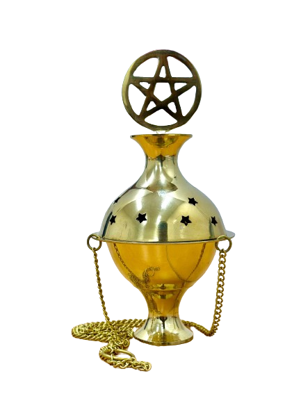 Hanging Brass Resin Burner - Assorted