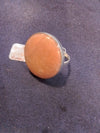 Chocolate Amazonite crystal Ring- size 11