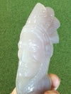Chief side head with exposed Raw Agate