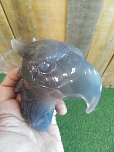Eagle head Carved Crystal