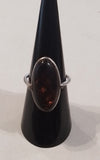 Rings-Sterling Silver-Style Oval-Amber