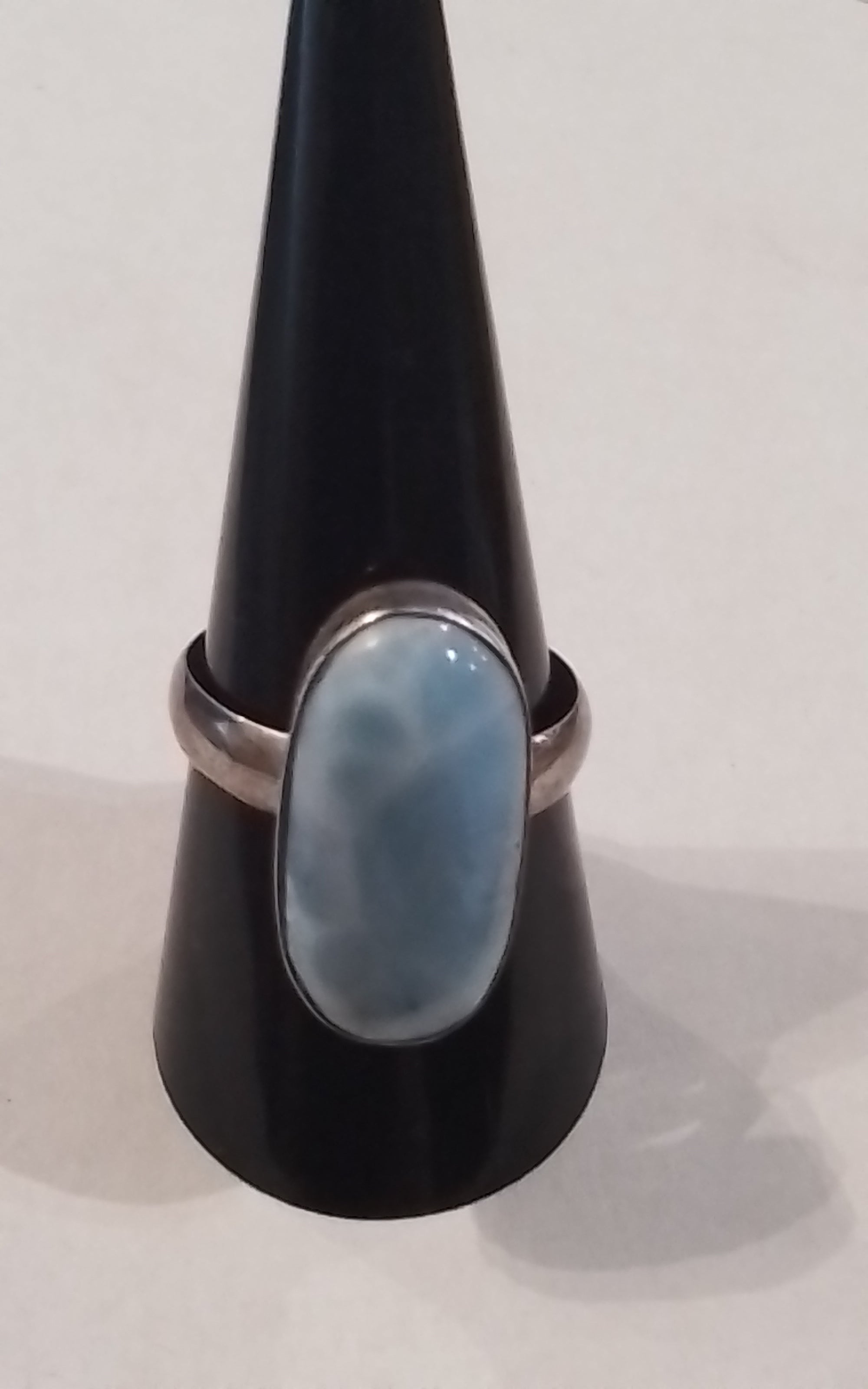 Rings-Sterling Silver-Style Oval-Larimar