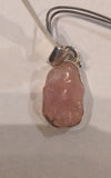 Pendant - Sterling Silver - Style Raw - Morganite