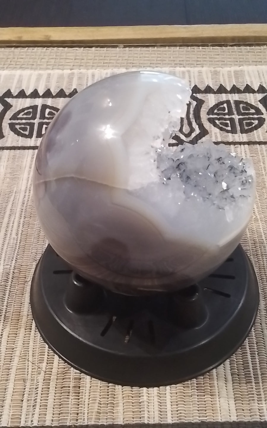 Agate Sphere With Cave