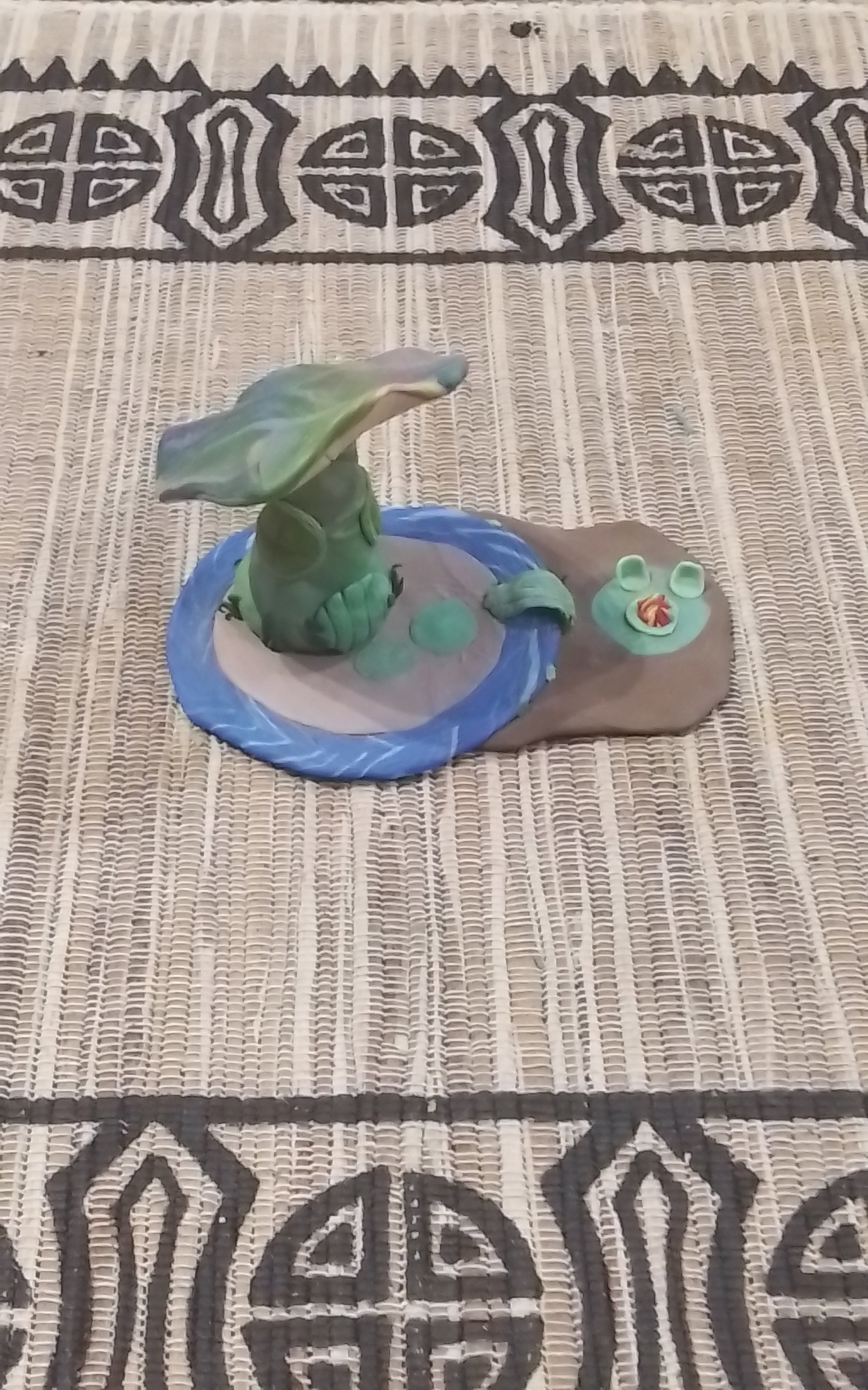 Fairy Garden Clay Mini Green Mushroom