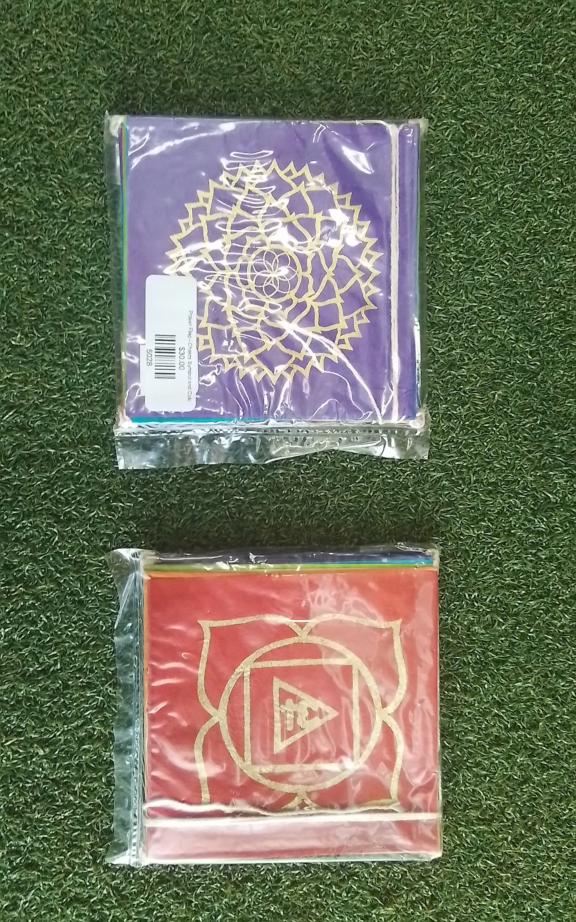 Prayer Flag - Chakra Symbol and Colour