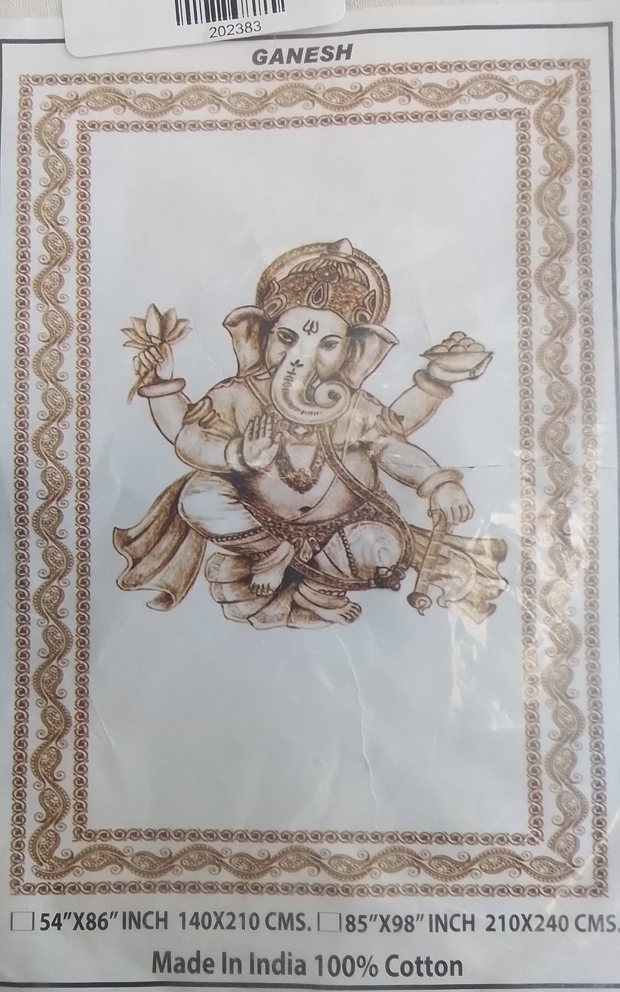 Cotton Altar Cloth - Ganesh 140 x 210 cm's