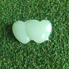 Crystal - Green Jade - Twin Heart
