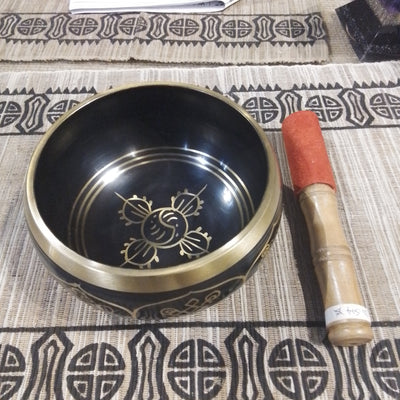 Singing Bowl - Black Brass - 15 cm
