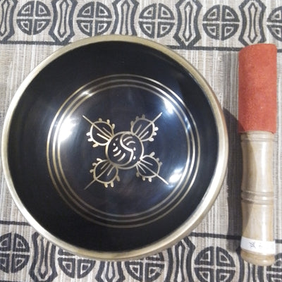 Singing Bowl - Black Brass - 15 cm