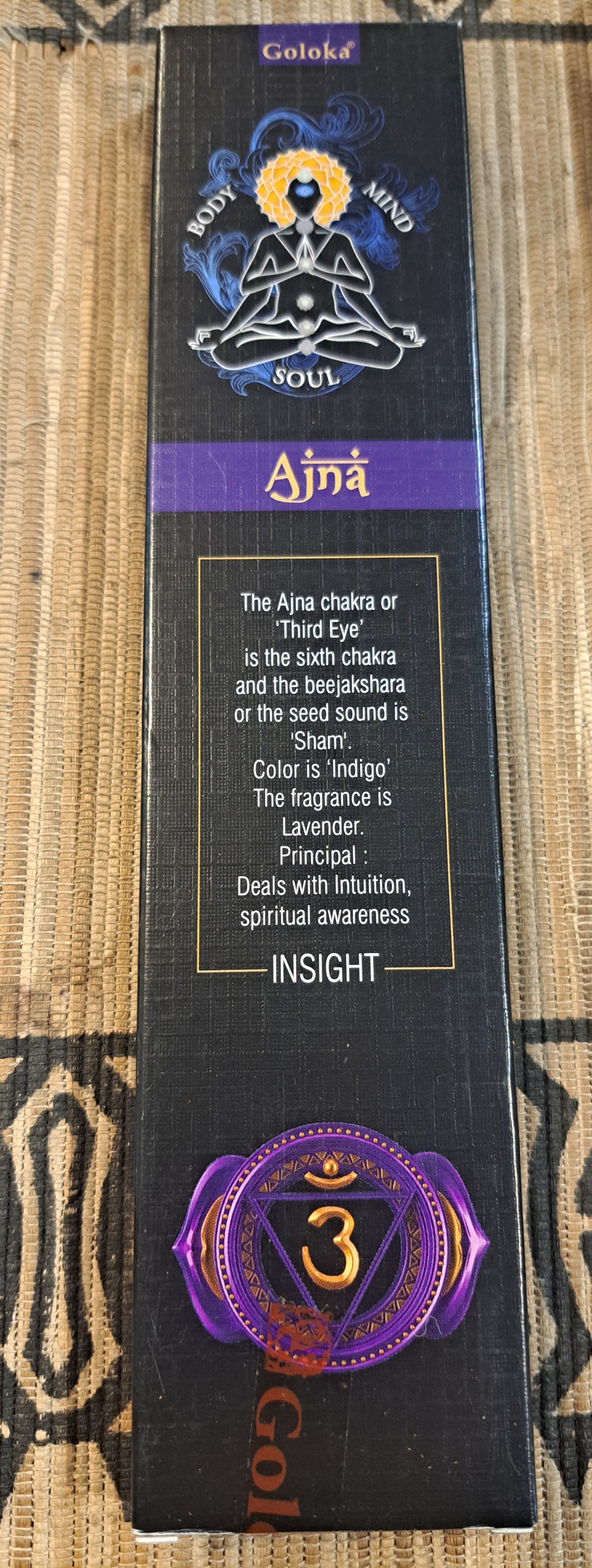 Third Eye Chakra - Insight - Goloka Incense