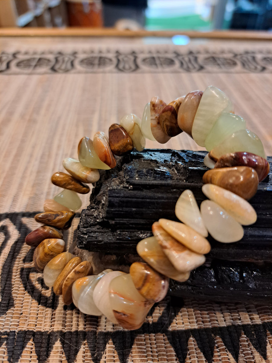 Prehnite Tumbled Bracelet