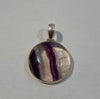 Rainbow Fluorite Round Pendant