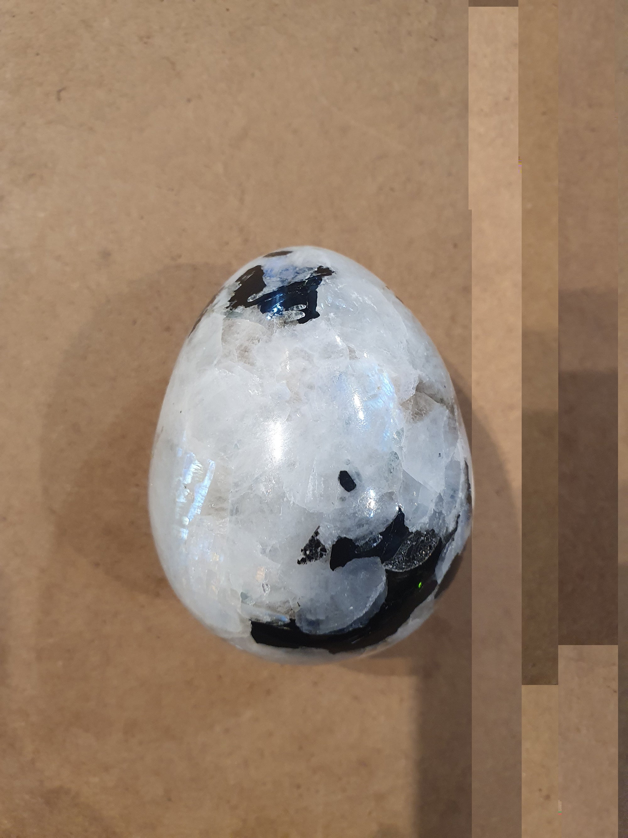 Crystal Egg - Rainbow Moonstone