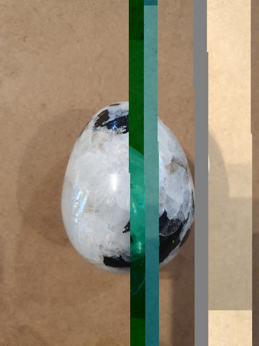 Crystal Egg - Rainbow Moonstone