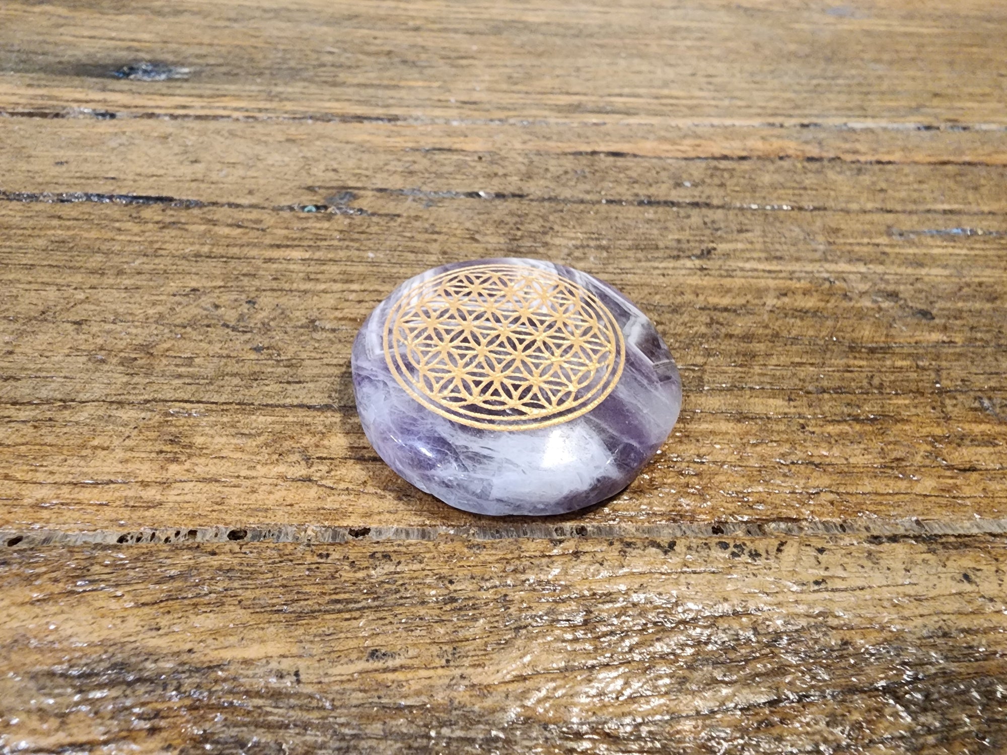 Flower Of Life Palm Stones
