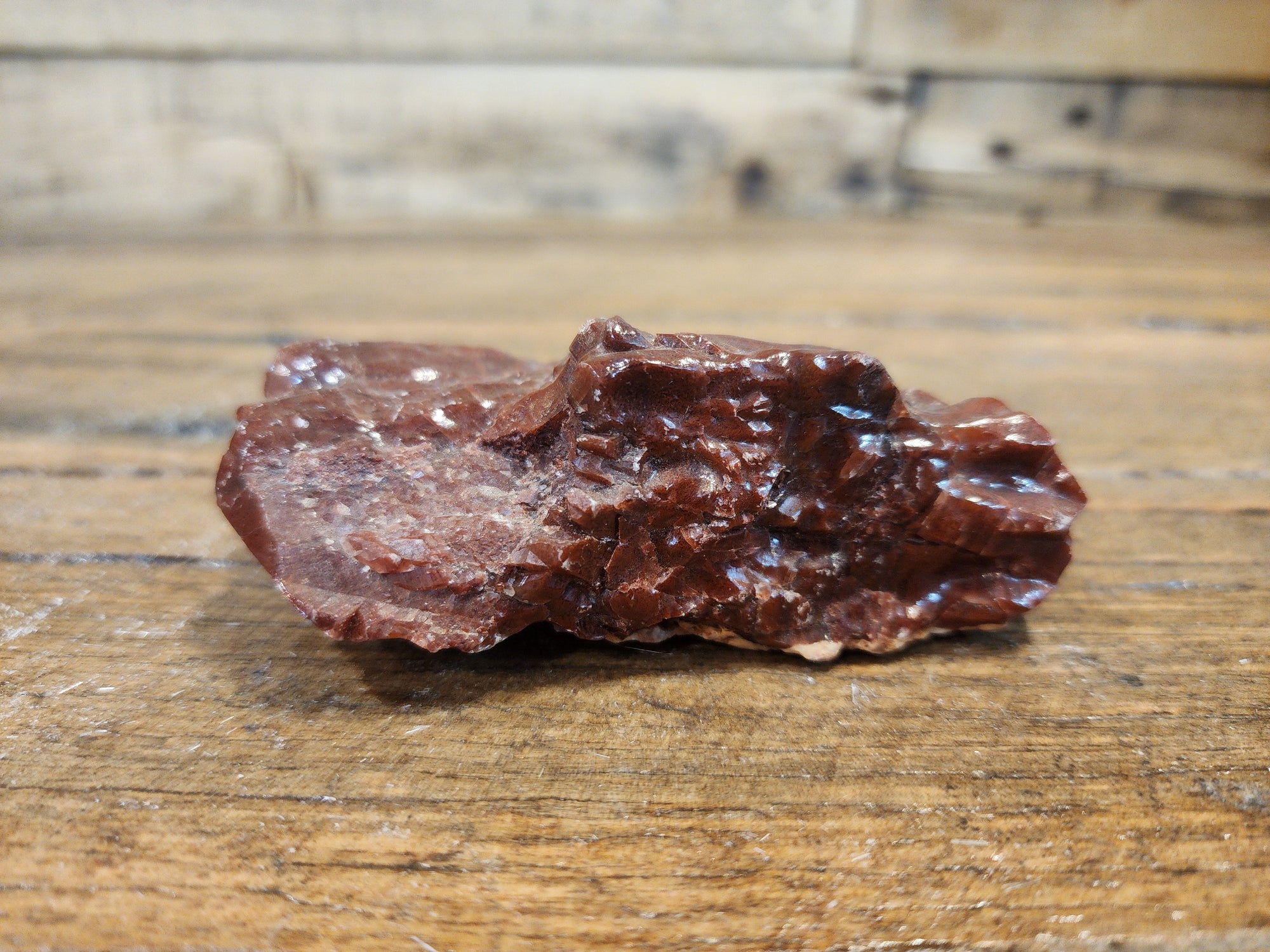 Raw Red Calcite