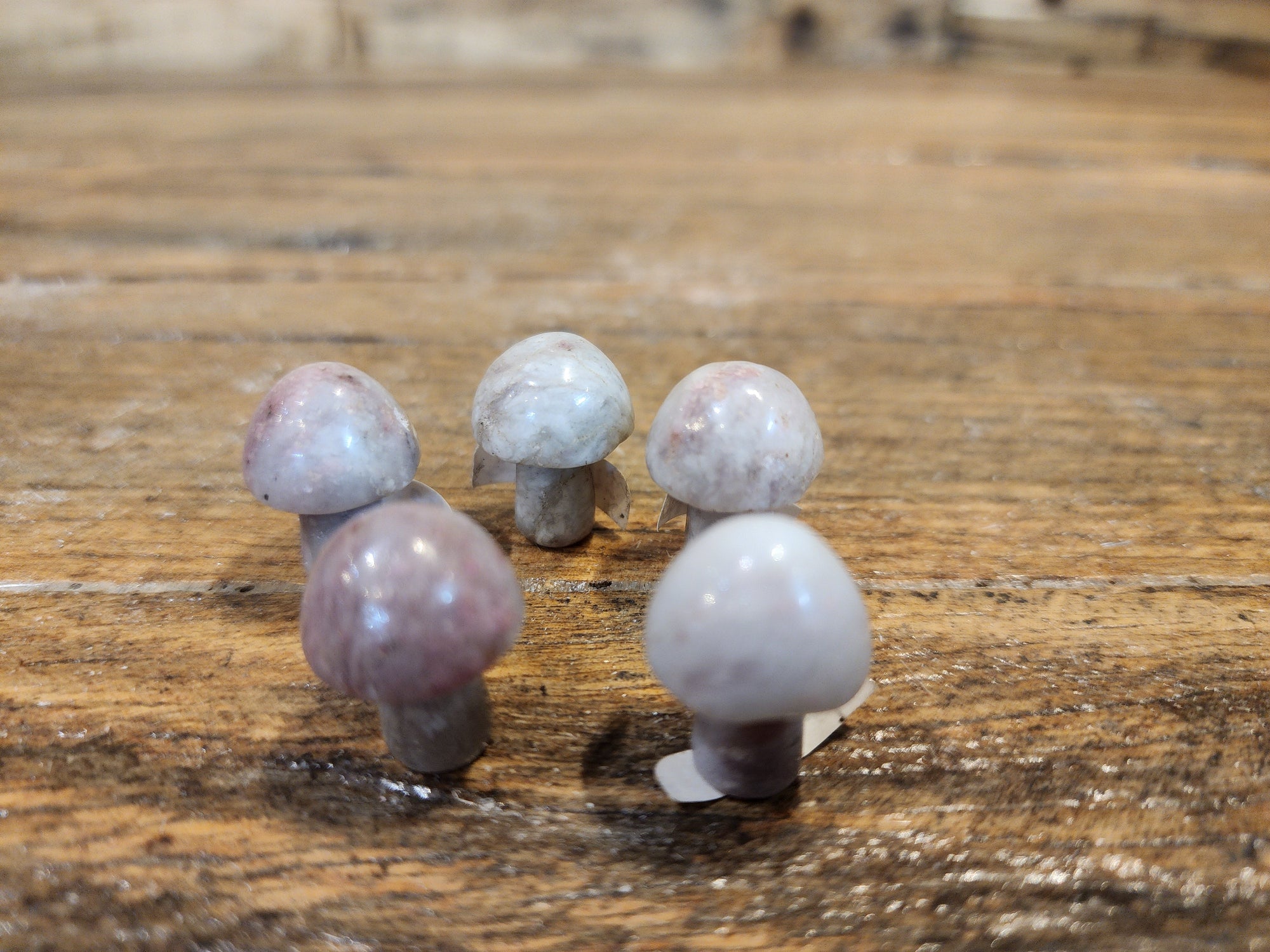 Mini Agate Mushrooms