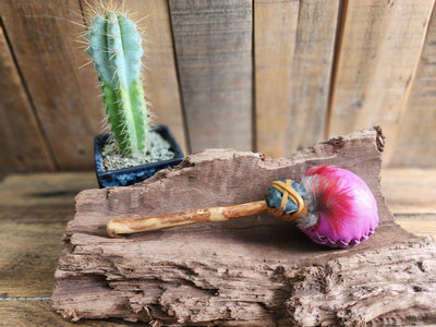 Rattle Simple Leather - Shamanic Handcrafted - Shipibo