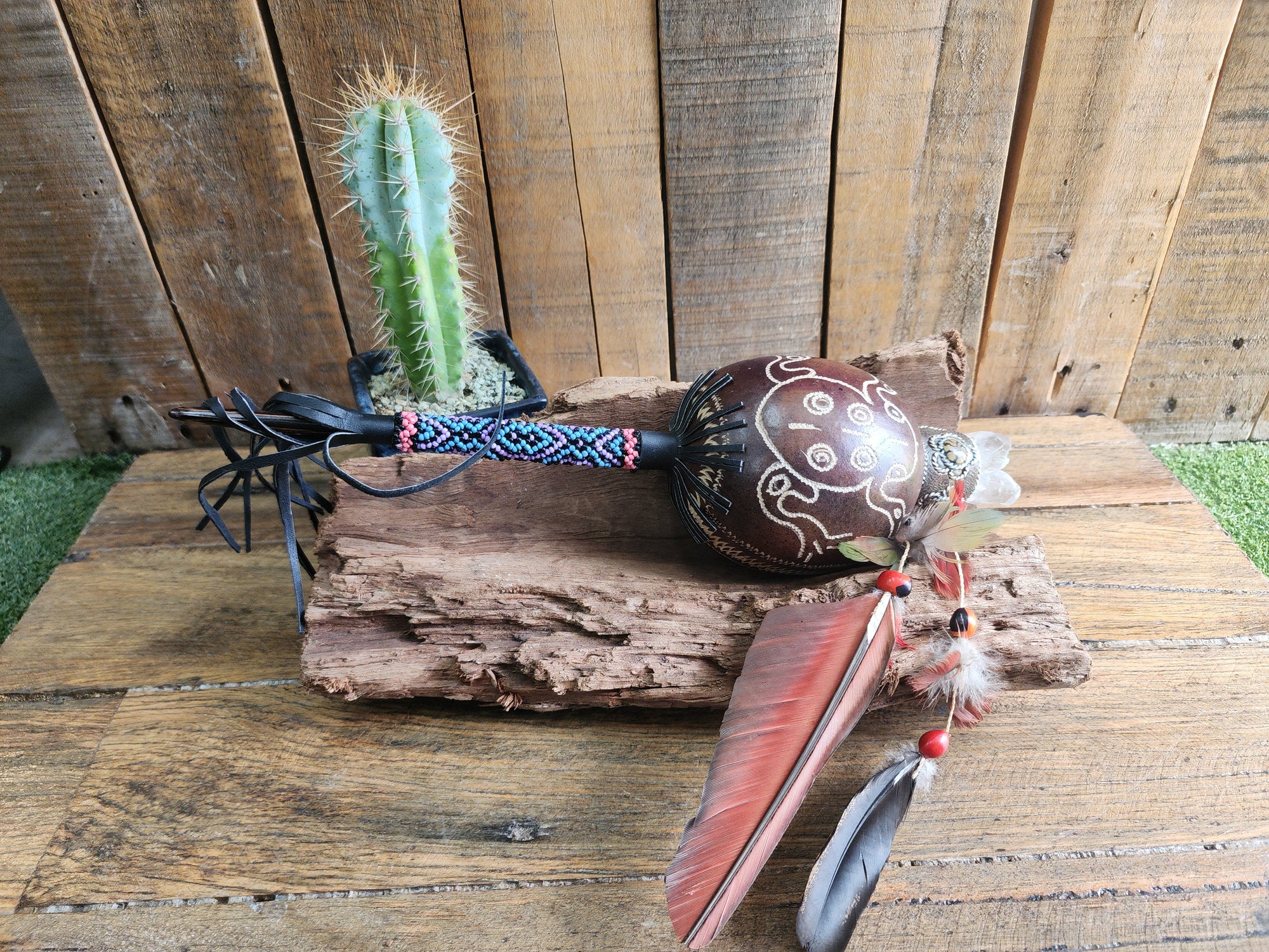 Rattle Animal - Shamanic Handcrafted - Shipibo