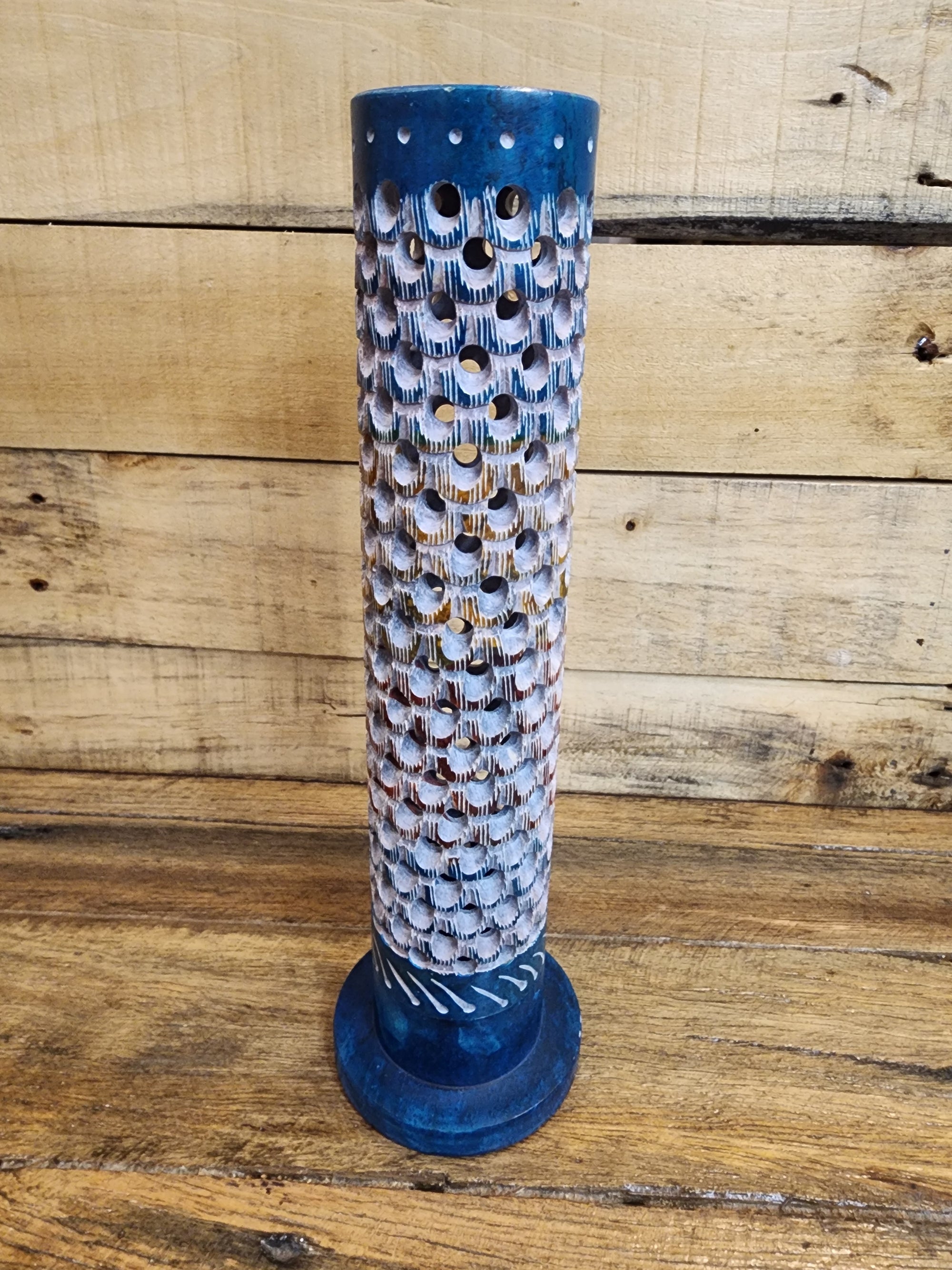 Incense Burner - Soap Stone Tower 10.5 Inch