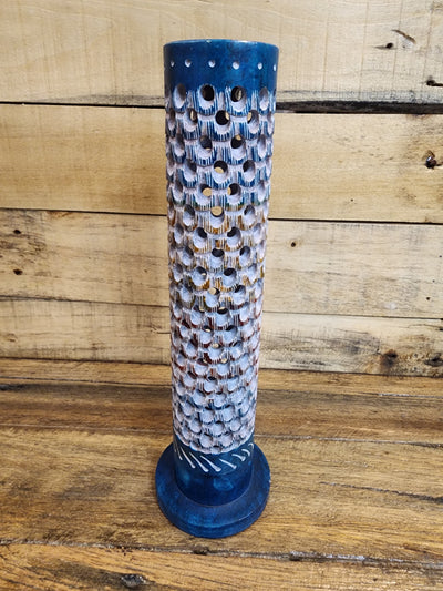 Incense Burner - Soap Stone Tower 10.5 Inch