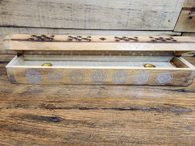 Wooden Coffin Incense Holder - Assorted